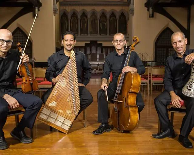 Al-Bustan Takht Ensemble. Photo by Dave Tavani.