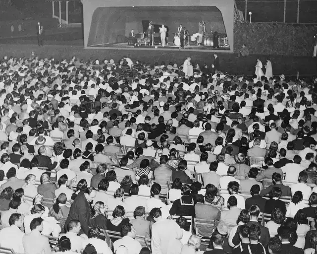 The 1954 Newport Jazz Festival. Photo courtesy of Festival Productions Archives.