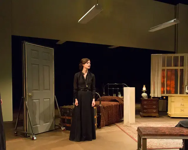 Sarah Sanford, Katherine Powell, and Mary Tuomanen, in Three Sisters at the Arden Theatre Company. Photo by Mark Garvin.