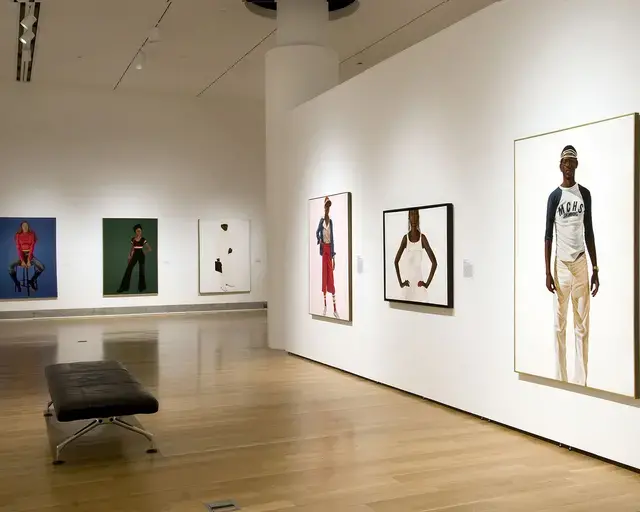 Barkley L. Hendricks: Birth of the Cool&nbsp;installation at Pennsylvania Academy of Fine Arts.