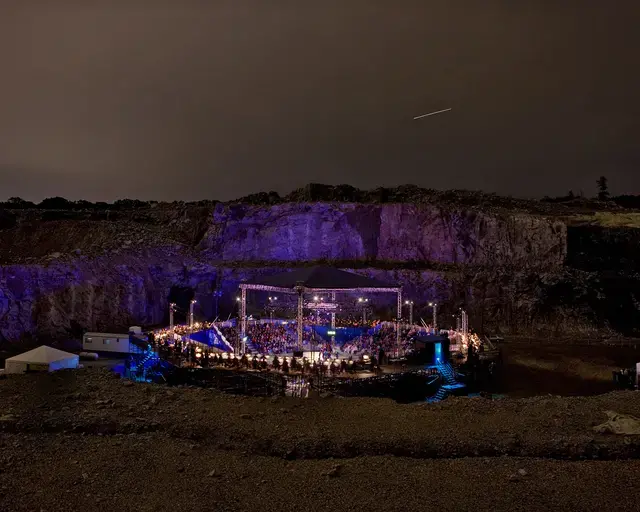 Merce Cunningham, Ocean, 2008. Rainbow Quarry, Waite Park, Minnesota. Photo by Cameron Wittig.