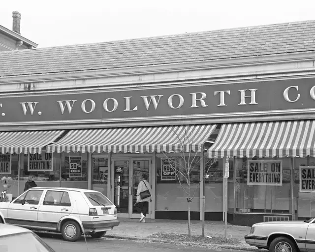 Woolworth’s store, Doylestown, PA. Photo courtesy of the Bucks County Historical Society.&nbsp;