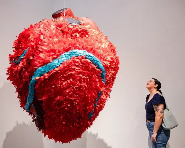 Pew Fellow Pepon Osorio, My Beating Heart/Mi corazón latiente, 2023, installation view at the New Museum, New York. Photo by Liz Ligon.