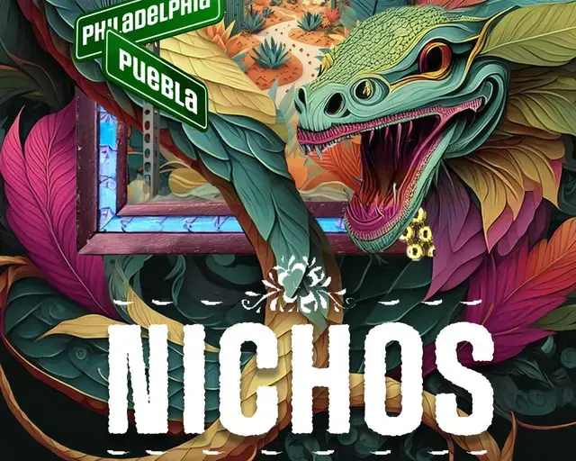 Promotional poster for Nichos at Esperanza Art Center.