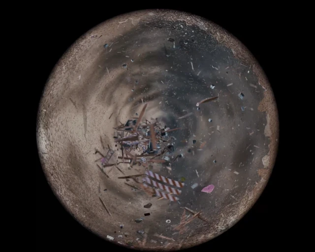 Michelle Lopez, Pandemonium, 2025; film and digital animation (360-degree dome format). Image courtesy of the artist.