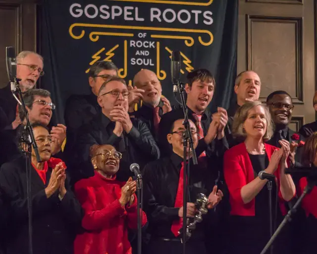 WXPN&#39;s Gospel Roots of Rock and Soul concert: &quot;An Evening of Spirituals and Spiritual-Inspired Song&quot;&nbsp;with Mother Bethel AME Mass Choir and the First Unitarian Church Choir. Photo courtesy of WXPN.
