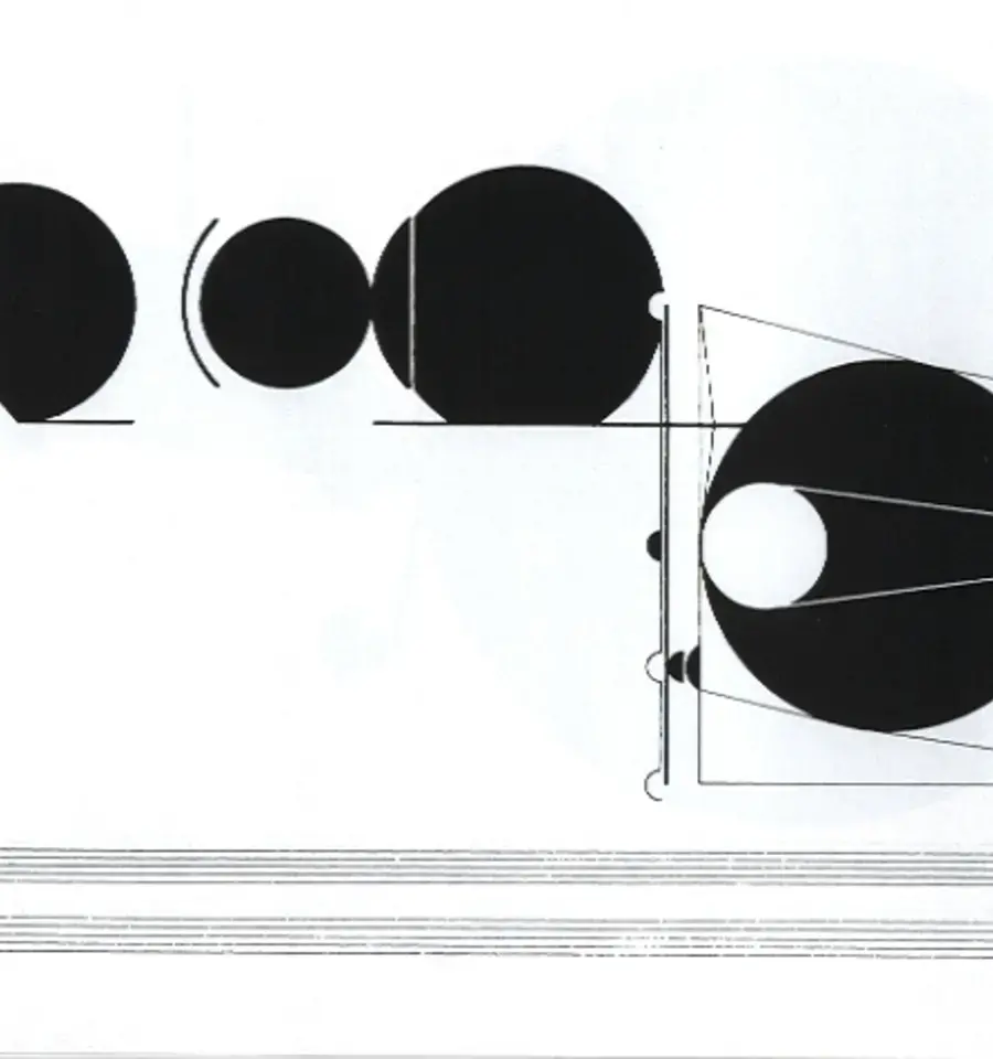 Example 8: Page 134 from Cornelius Cardew&#39;s Treatise, 1963&ndash;67.