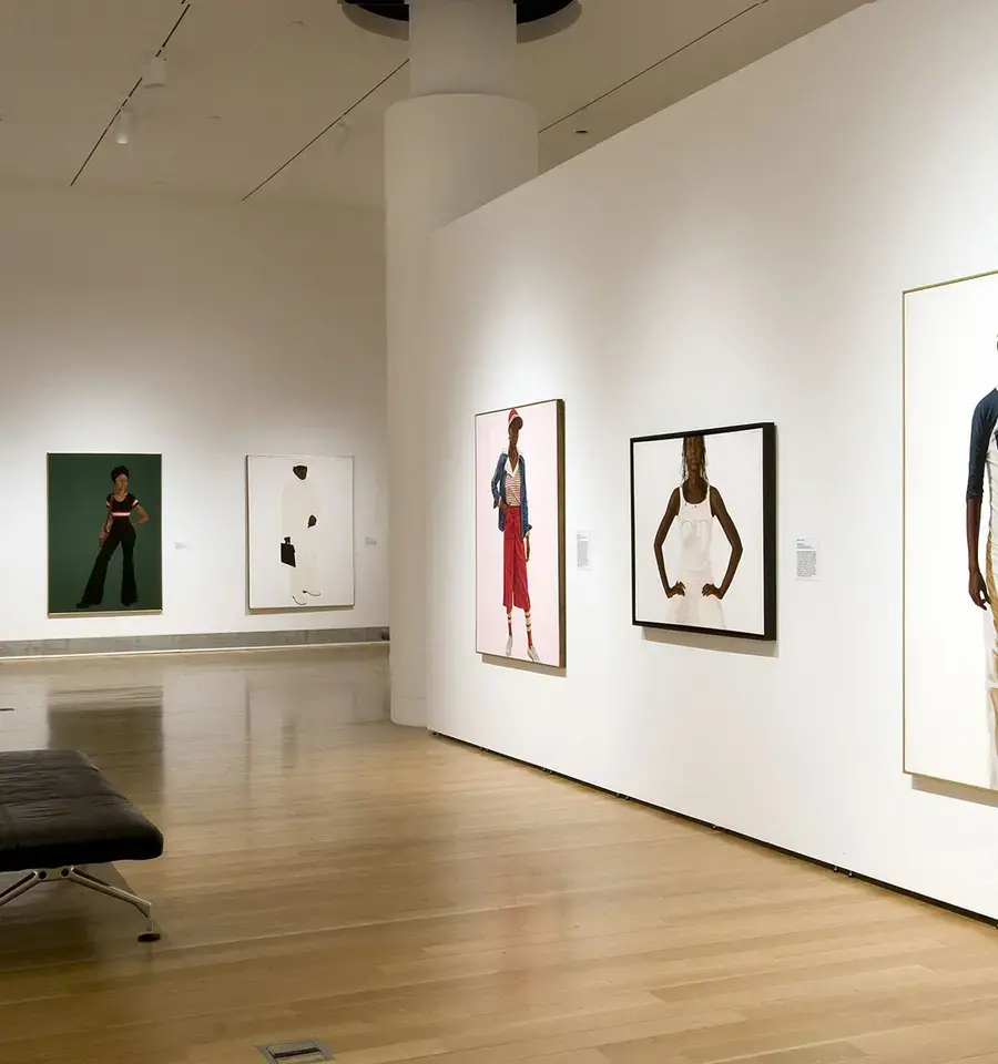 Barkley L. Hendricks: Birth of the Cool&nbsp;installation at Pennsylvania Academy of Fine Arts.