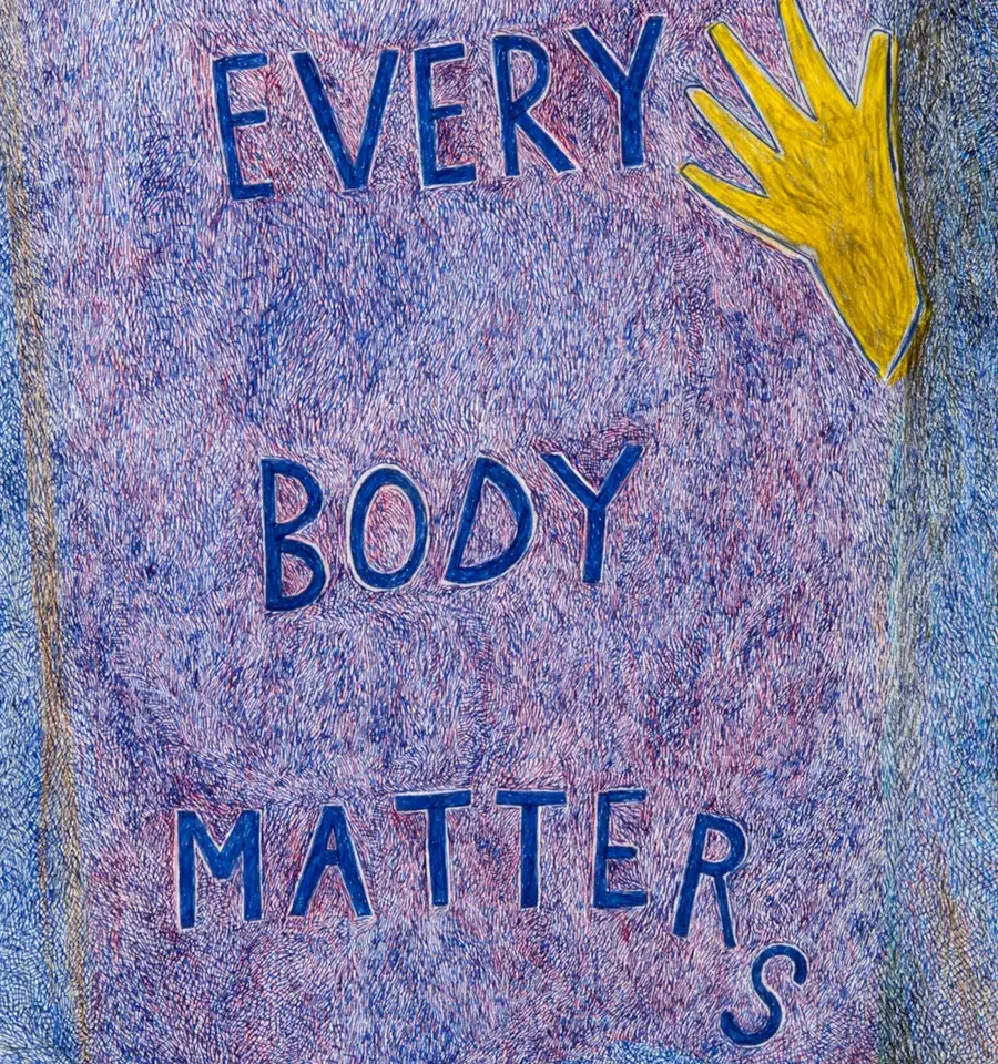 Detail from Anthony Campuzano&#39;s Every Body Matters #1, 2012. Photo courtesy of the artist.