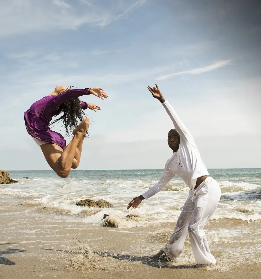 The Center for the Art of Performance at UCLA (CAP UCLA) presents the world premiere of Agua Furiosa&nbsp;from CONTRA-TIEMPO Urban Latin Dance Theater in January 2016. Photo by Tyrone Domingo. Courtesy of CAP UCLA.