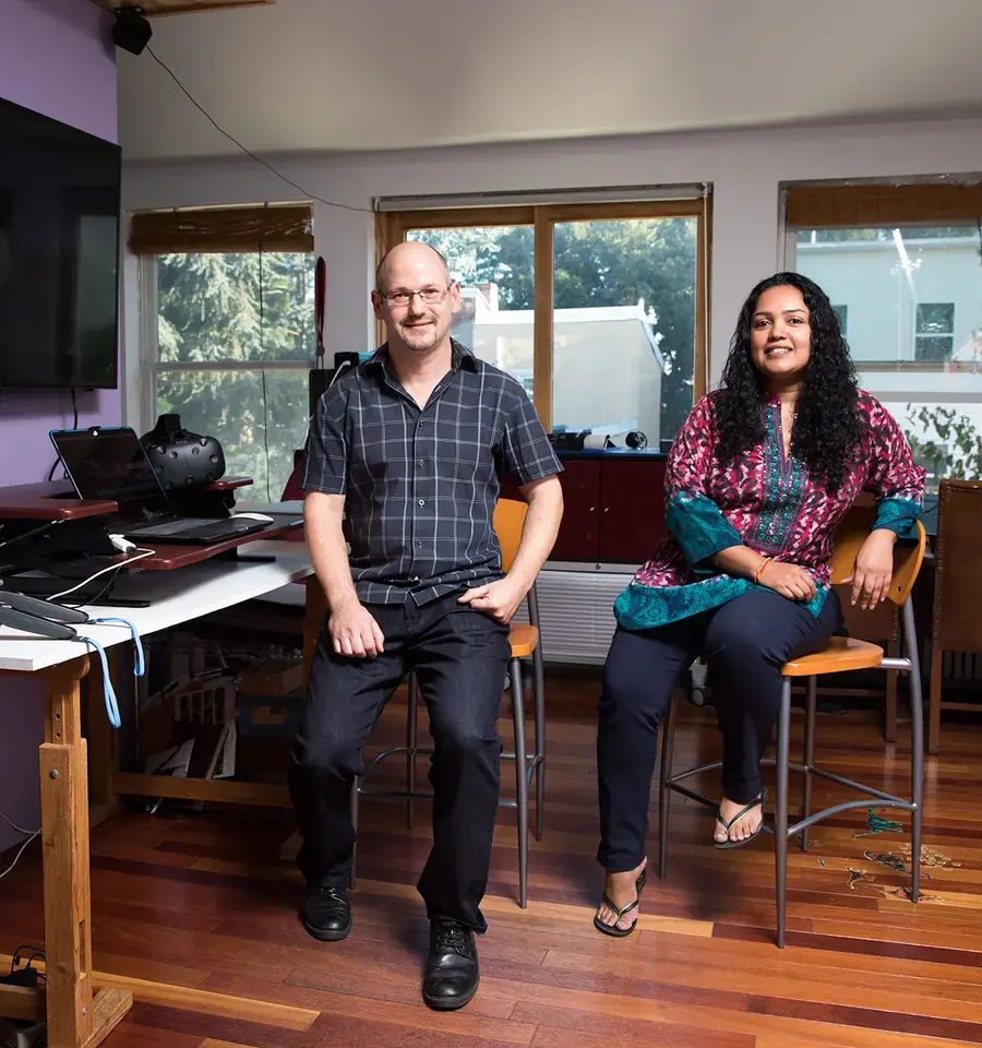 Michael Kuetemeyer &amp; Anula Shetty, 2017 Pew Fellows. Photo by Ryan Collerd.