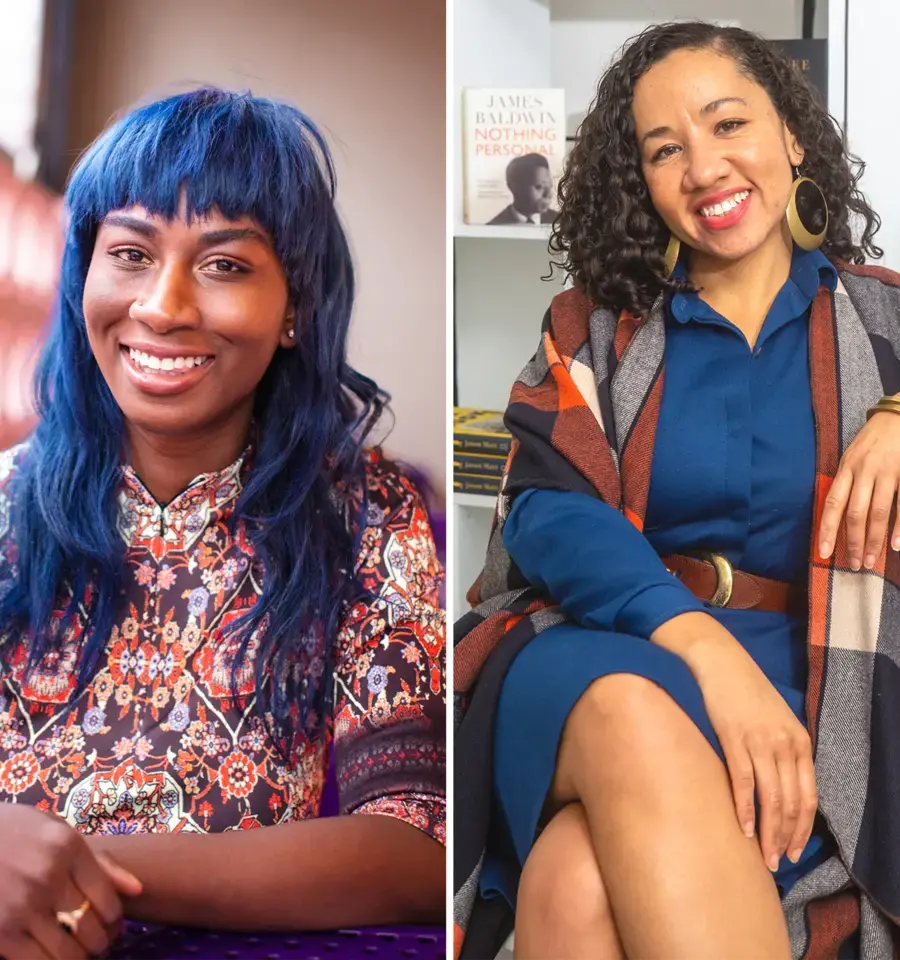 Sabaah Folayan and Camille Acker, 2022 Pew Fellows. Photos by Neal Santos.