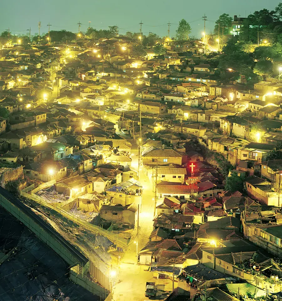 Ahn Sekwon, Lights of Wolgok-dong, 2005, digital C-print, 70.8" x 94.5". Photo courtesy of the artist.